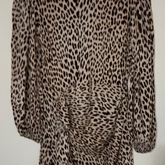 Maje Leopard Print Dress NWTs Size 36 (US size 4) - Picture 3 of 4